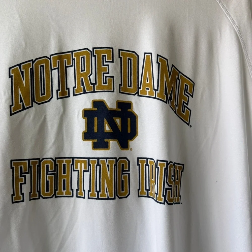 Under Armour Notre Dame Fighting Irish Mens Large White HeatGear Graphic T-Shirt